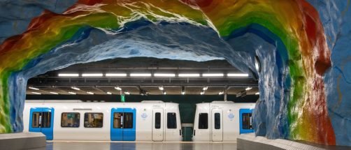Estas estaciones de metro son obras de arte: están en Estocolmo y son únicas en el mundo